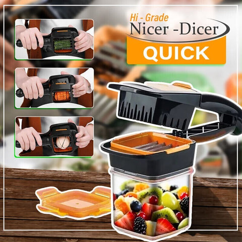 Nicer Dicer 5 in 1 Multi-Cutter Quick Food Fruit Vegetable Cutter Slicer