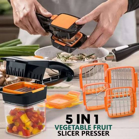 Nicer Dicer 5 in 1 Multi-Cutter Quick Food Fruit Vegetable Cutter Slicer