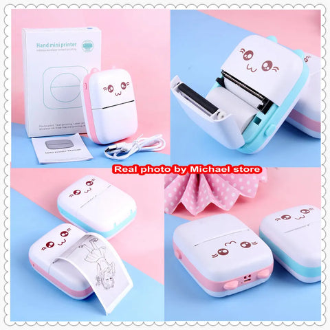 Mini Thermal Photo Label Portable Instant Printer With Paper Roll [free home delivery]