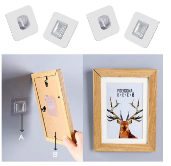 Double Sided Adhesive Wall Hooks - Transparent
