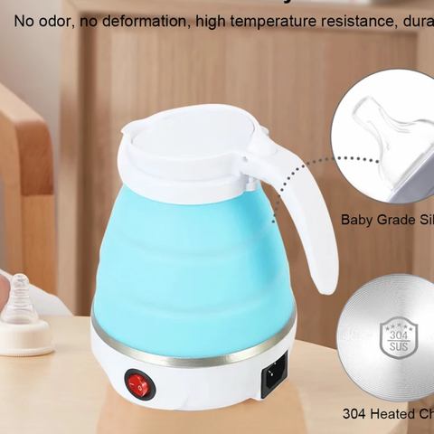 Silicone Foldable Electric kettle For Travel and Houshold, Automatic Function