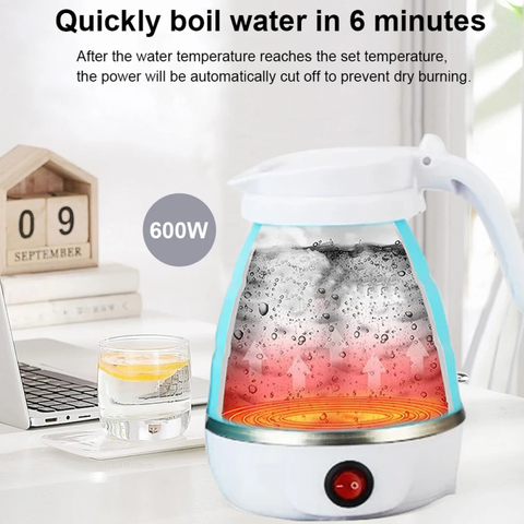 Silicone Foldable Electric kettle For Travel and Houshold, Automatic Function