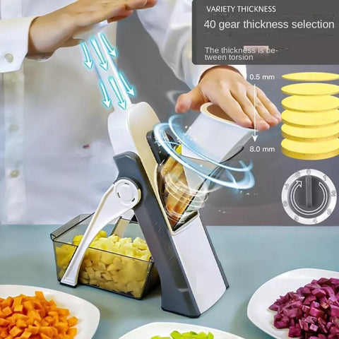 Mandoline 5 In 1 Safe Vegetable Cutter & Slicer [Free home delivery]