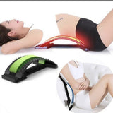 Magic Back Stretcher Lower Lumbar Massage Support Spine Pain Relief Back Massager
