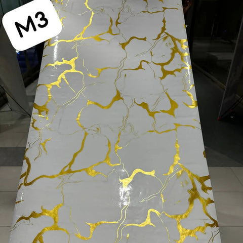 Self Adhesive Waterproof Marble Sheets Roll:(60cm X 200cm)