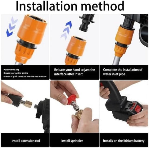 (Free Delivery) Rechargeable 48V Portable Car Wash Gun 💦⚡