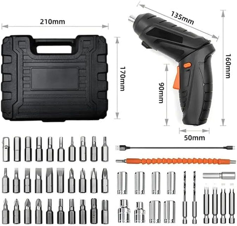 |FREE DELIVERY| Cordless Electric Screwdriver Set – 47 Pcs