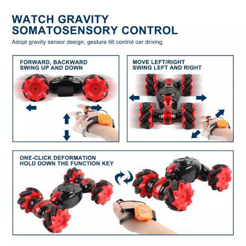Premium Gesture Sensing Watch Control RC stunt Car [free home delivery]