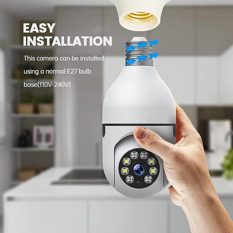 (Free Delivery) 360° WiFi Bulb Camera 4K📷