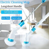 Rechargeable Spin Scrubber Long Handle Cleaning Brush