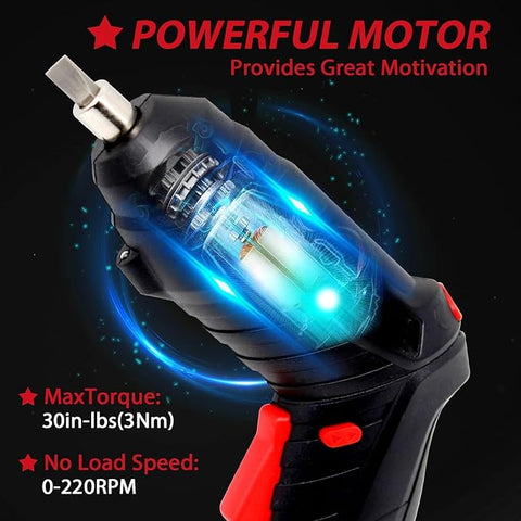 |FREE DELIVERY| Cordless Electric Screwdriver Set – 47 Pcs
