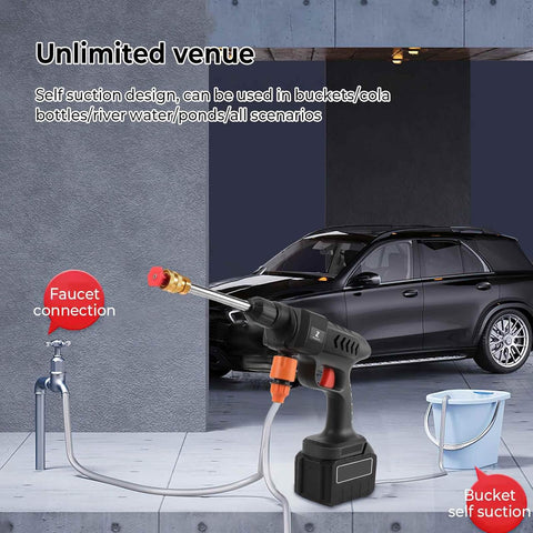 (Free Delivery) Rechargeable 48V Portable Car Wash Gun 💦⚡