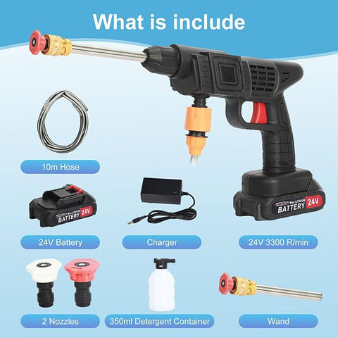 (Free Delivery) Rechargeable 48V Portable Car Wash Gun 💦⚡