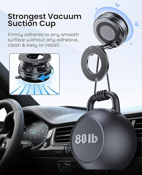 (Free Delivery) 360° Magnetic Vacuum Phone Holder