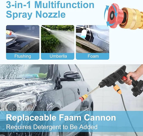 (Free Delivery) Rechargeable 48V Portable Car Wash Gun 💦⚡