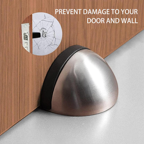 Stainless Steel Floor Door Stopper – Heavy-Duty Door Stop for Wall & Door Protection
