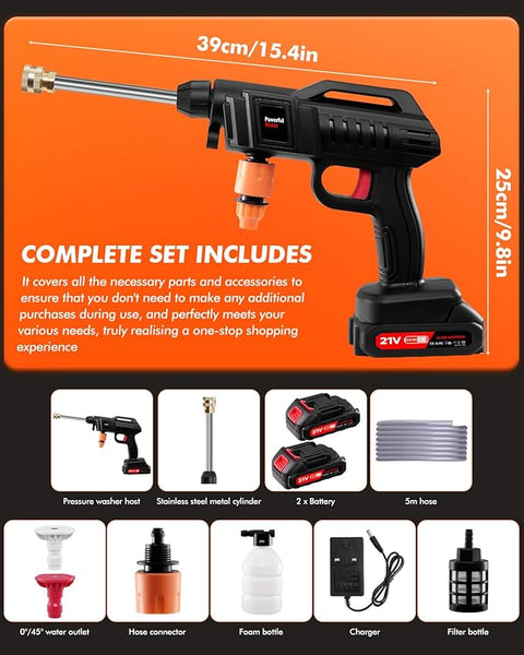 (Free Delivery) Rechargeable 48V Portable Car Wash Gun 💦⚡