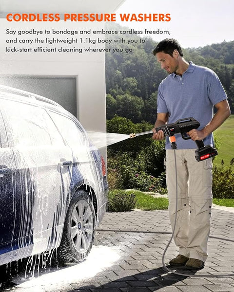 (Free Delivery) Rechargeable 48V Portable Car Wash Gun 💦⚡