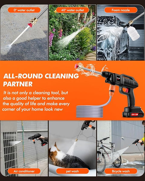 (Free Delivery) Rechargeable 48V Portable Car Wash Gun 💦⚡