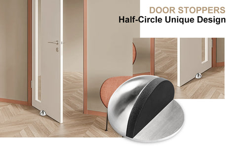 Stainless Steel Floor Door Stopper – Heavy-Duty Door Stop for Wall & Door Protection