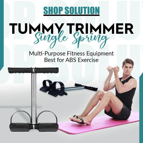 Tummy Trimmer Single Spring Home And Gym Exercise Helper Weight Loss Machine