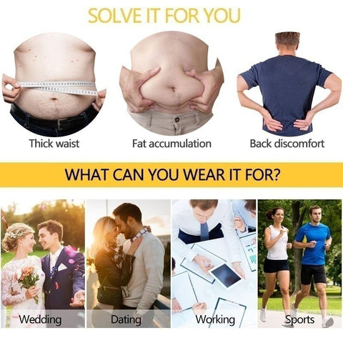 Slimming Belt Workout Body Shaper Fat Burning Belly Wraps Tummy Control