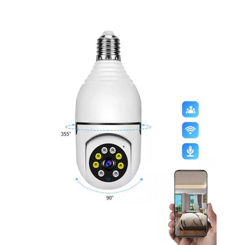 (Free Delivery) 360° WiFi Bulb Camera 4K📷