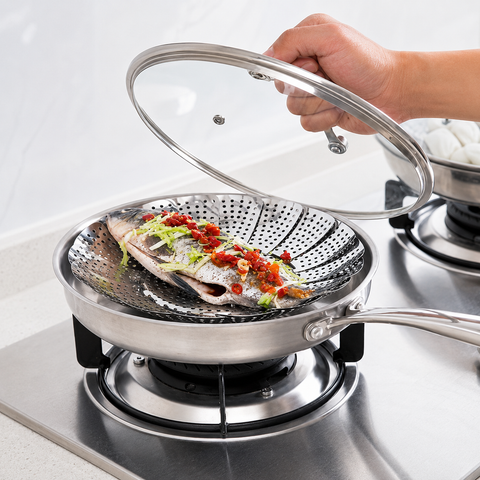 Premium Foldable Stainless Steel Steamer Basket ✨