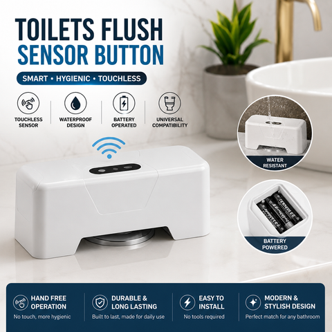 😍1st Time In Pakistan Automatic Sensing Toilet Flush Button, (Free Home Delivery)