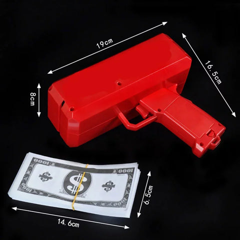 Large Supreme Money Gun Cash Cannon Make It Rain Gun Money Toy Gun