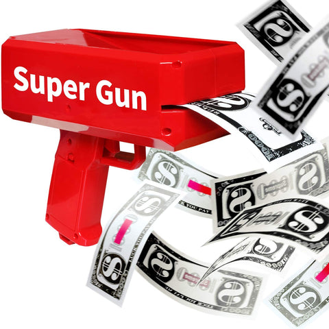 Large Supreme Money Gun Cash Cannon Make It Rain Gun Money Toy Gun