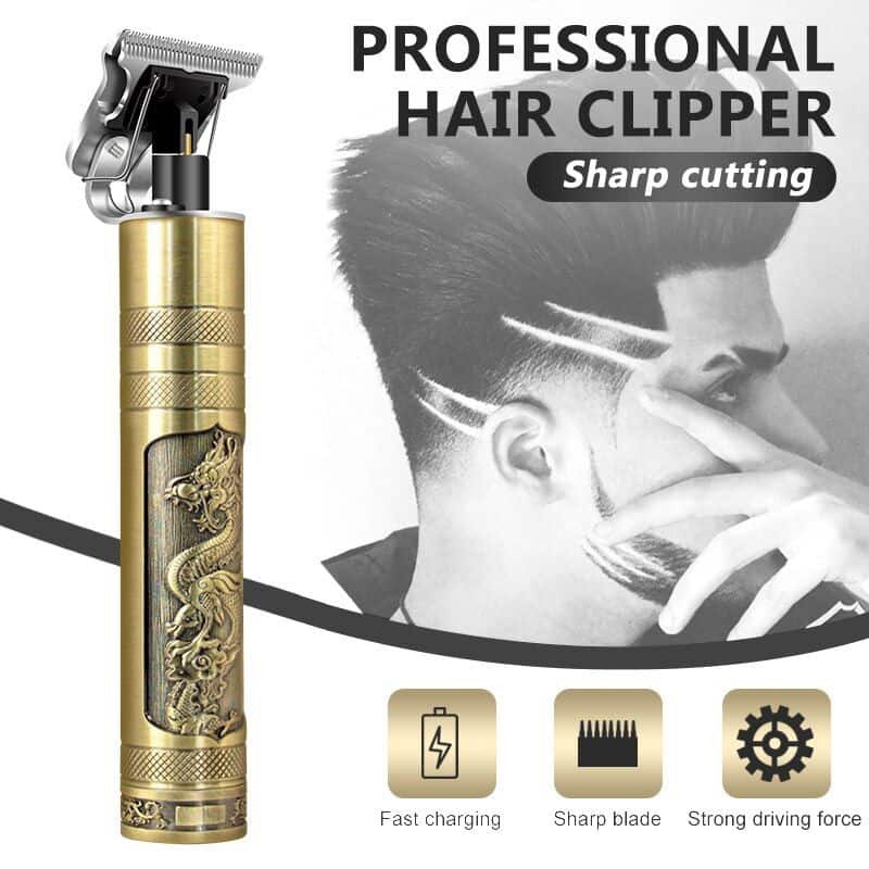 Vintage T9 Rechargeable Hair Trimmer Shaving Machine Professional Hair Clipper Shaver Electric Hair Removal Cutting Machine for men Beard Trimmer
