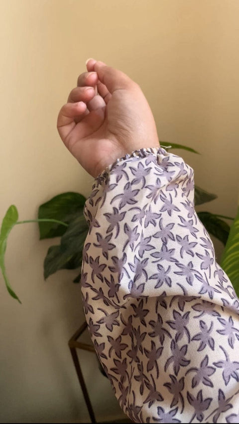 Full Coverage Printed Namaz Chadar with Sleeves-Full Length