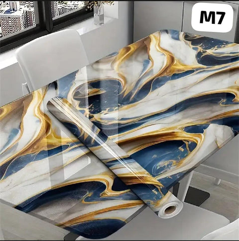 Self Adhesive Waterproof Marble Sheets Roll:(60cm X 200cm)