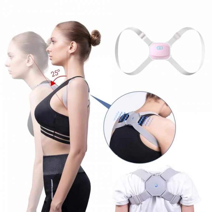 Rechargeable  Smart Sensor Posture Upper Back Brace Support for Men and Women Pain Relief