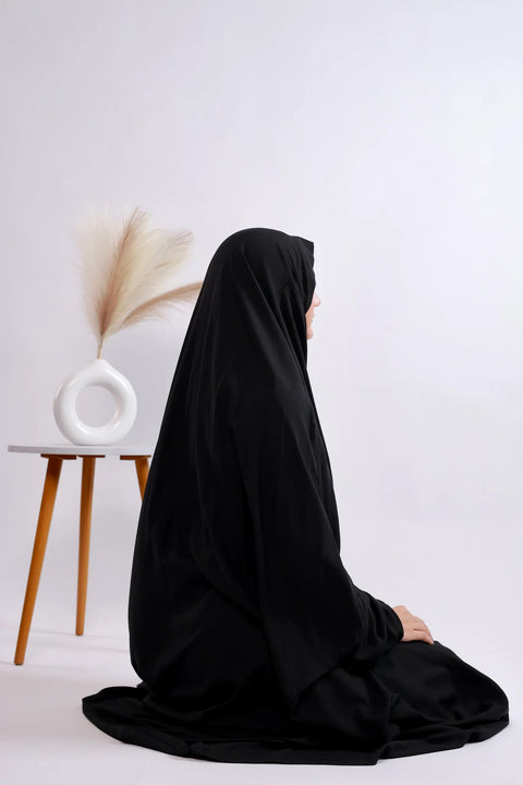 Full Coverage Printed Namaz Chadar with Sleeves-Full Length