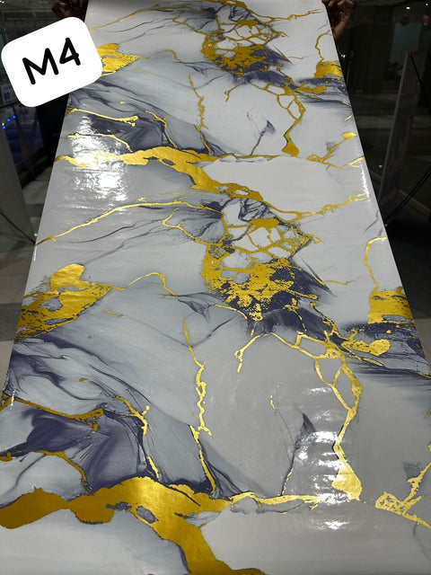 Waterproof Marble Sheets, Self Adhesive PVC Sheet Rolls Size: (6.5ft Lenghth X 2ft  Width)