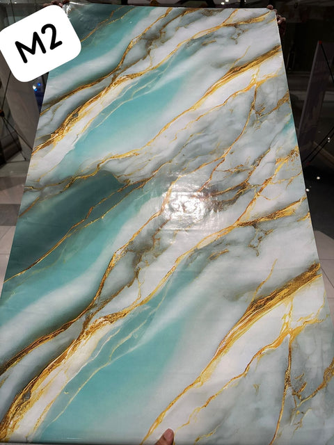 Waterproof Marble Sheets, Self Adhesive PVC Sheet Rolls Size: (6.5ft Lenghth X 2ft  Width)