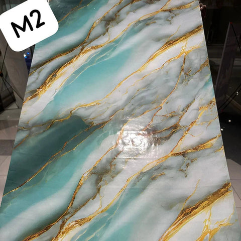 Self Adhesive Waterproof Marble Sheets Roll:(60cm X 200cm)