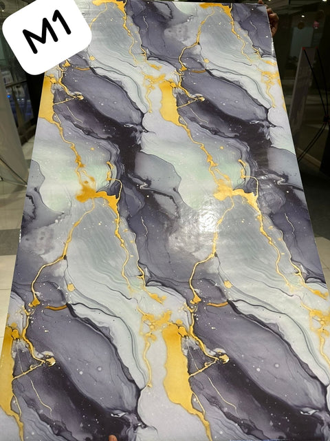Waterproof Marble Sheets, Self Adhesive PVC Sheet Rolls Size: (6.5ft Lenghth X 2ft  Width)