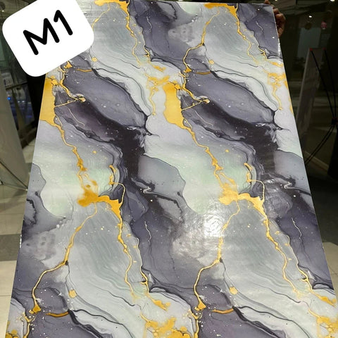 Self Adhesive Waterproof Marble Sheets Roll:(60cm X 200cm)