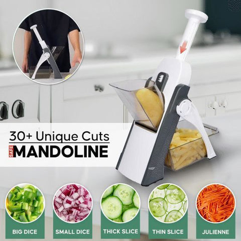 Mandoline 5 In 1 Safe Vegetable Cutter & Slicer [Free home delivery]