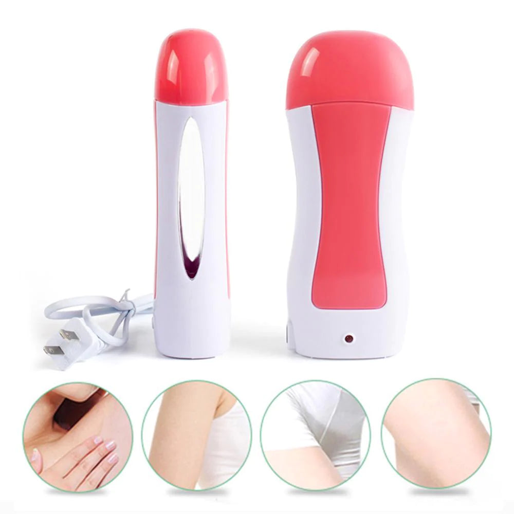 3-in-1 Electric Depilatory Roll On Wax Heater Roller Hair Removal Depilation machine
