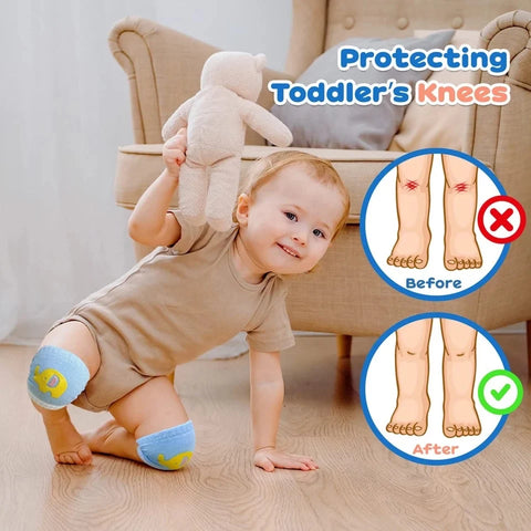 Baby Safety Combo |Knee Pads + Protective Helmet|