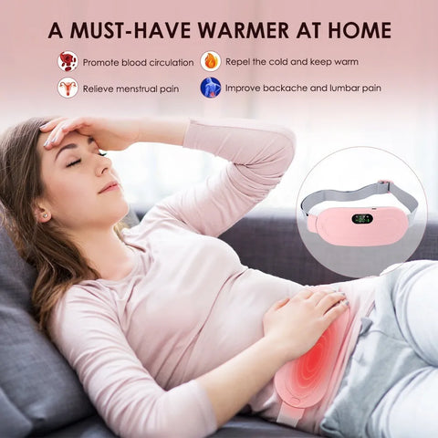 (free home delivery) Smart Warm Palace Belt, Portable, Rechargeable & Cordless Heating Pad for Menstrual Pain or Back Pain, Back or Belly Warm Belt