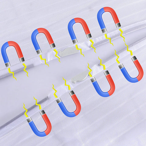 (Free Deliverey) Mosquito Door Net Mesh Screen – Magnetic Hands Free Closer