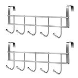 Stainless steel 5 hook cabinet door back type 5 hook door after coat hook