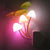 (Pack of 2) New LED Sensor Flower Mushroom Lamp, 7 Color Changing Night Light with Dusk & Dawn Sensor Light