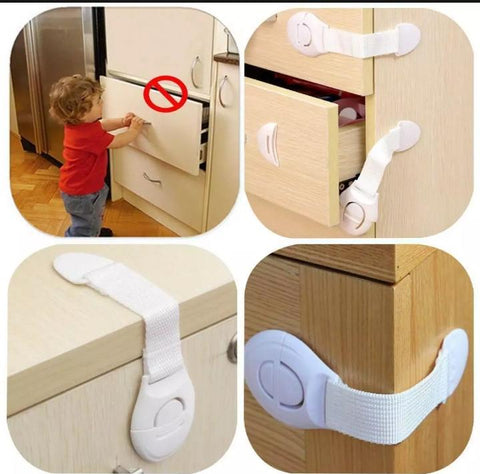 Pack of 6 - Child Safety Lock Baby Child Safety Care Plastic Lock