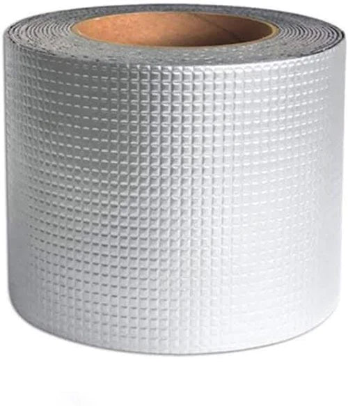 Aluminum Foil Thickened Butyl Waterproof Tape Roof Duct Repair Adhesive Tape 1.5M